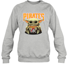 Baby Yoda Hugs The Pittsburgh Pirates Shirts Sweatshirt - PrimaryTee