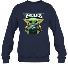 Baby Yoda Loves The Philadelphia Eagles Star Wars NFL Shirts Sweatshirt - PrimaryTee