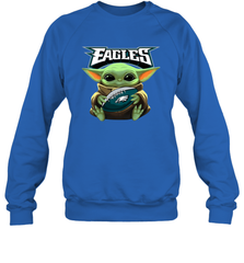 Baby Yoda Loves The Philadelphia Eagles Star Wars NFL Shirts Sweatshirt - PrimaryTee