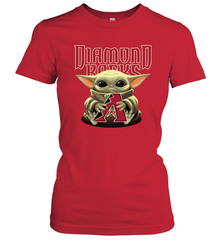 Baby Yoda Hugs The Arizona Diamondbacks Shirts Women's T-Shirt - PrimaryTee