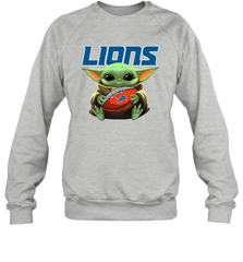 Baby Yoda Loves The Detroit Lions Star Wars NFL Shirts Sweatshirt - PrimaryTee