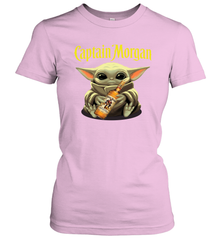 Baby Yoda Hugs Captain Morgan Bottle Star Wars Shirts Women's T-Shirt - PrimaryTee