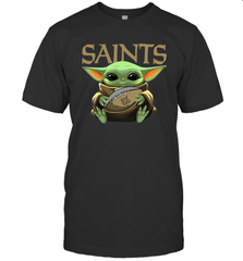Baby Yoda Loves The New Orleans Saints Star Wars NFL Shirts Men's T-Shirt - PrimaryTee