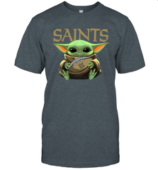 Baby Yoda Loves The New Orleans Saints Star Wars NFL Shirts Men's T-Shirt - PrimaryTee