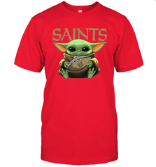 Baby Yoda Loves The New Orleans Saints Star Wars NFL Shirts Men's T-Shirt - PrimaryTee