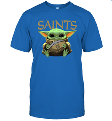 Baby Yoda Loves The New Orleans Saints Star Wars NFL Shirts Men's T-Shirt - PrimaryTee