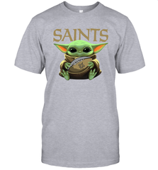 Baby Yoda Loves The New Orleans Saints Star Wars NFL Shirts Men's T-Shirt - PrimaryTee