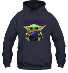 Baby Yoda Loves The New York Giants Star Wars NFL Shirts Hoodie - PrimaryTee