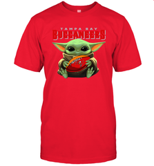 Baby Yoda Loves The Tampa Bay Buccaneers Star Wars NFL Shirts Men's T-Shirt - PrimaryTee