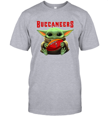 Baby Yoda Loves The Tampa Bay Buccaneers Star Wars NFL Shirts Men's T-Shirt - PrimaryTee
