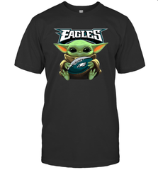 Baby Yoda Loves The Philadelphia Eagles Star Wars NFL Shirts Men's T-Shirt - PrimaryTee