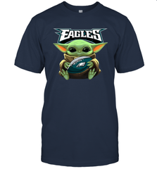 Baby Yoda Loves The Philadelphia Eagles Star Wars NFL Shirts Men's T-Shirt - PrimaryTee