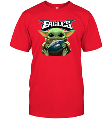 Baby Yoda Loves The Philadelphia Eagles Star Wars NFL Shirts Men's T-Shirt - PrimaryTee