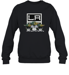 Los Angeles Kings Star Wars Logo Baby Yoda Sweatshirt - PrimaryTee