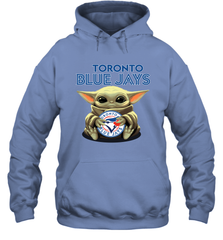 Baby Yoda Hugs The Toronto Blue Jays Shirts Hoodie - PrimaryTee