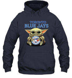 Baby Yoda Hugs The Toronto Blue Jays Shirts Hoodie - PrimaryTee