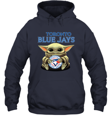 Baby Yoda Hugs The Toronto Blue Jays Shirts Hoodie - PrimaryTee