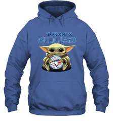 Baby Yoda Hugs The Toronto Blue Jays Shirts Hoodie - PrimaryTee