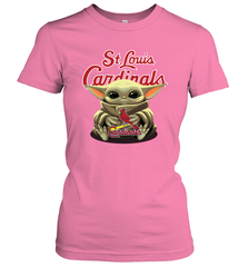 Baby Yoda Hugs The St Louis Cardinals Shirts Women's T-Shirt - PrimaryTee