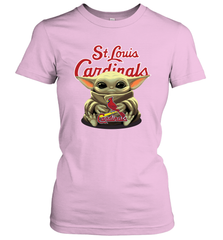 Baby Yoda Hugs The St Louis Cardinals Shirts Women's T-Shirt - PrimaryTee