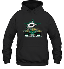 Dallas Stars Star Wars Logo Baby Yoda Hoodie - PrimaryTee