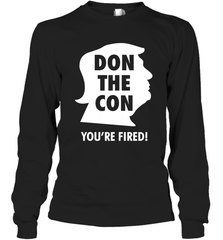 Don The Con Trump Impeached Youre Fired Shirt Long Sleeve T-Shirt - PrimaryTee