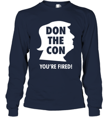 Don The Con Trump Impeached Youre Fired Shirt Long Sleeve T-Shirt - PrimaryTee