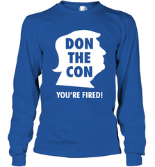 Don The Con Trump Impeached Youre Fired Shirt Long Sleeve T-Shirt - PrimaryTee