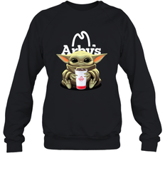 Baby Yoda Hugs Arbys Cup Star Wars Shirts Sweatshirt - PrimaryTee