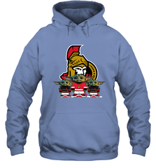 Ottawa Senators Star Wars Logo Baby Yoda Hoodie - PrimaryTee