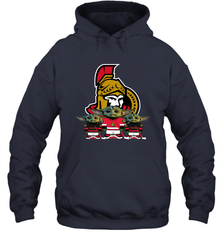 Ottawa Senators Star Wars Logo Baby Yoda Hoodie - PrimaryTee