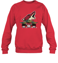 Arizona Coyotes Star Wars Logo Baby Yoda Sweatshirt - PrimaryTee