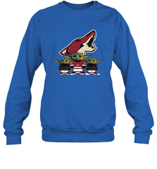 Arizona Coyotes Star Wars Logo Baby Yoda Sweatshirt - PrimaryTee