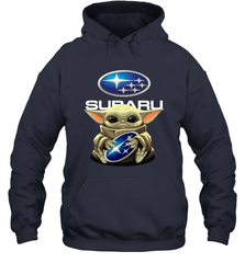 Baby Yoda Hugs The Subaru Car Logo Star Wars Shirts Hoodie - PrimaryTee