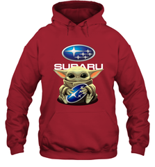 Baby Yoda Hugs The Subaru Car Logo Star Wars Shirts Hoodie - PrimaryTee