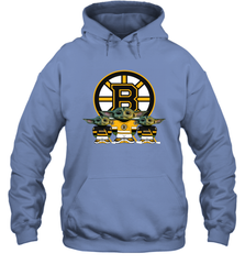 Boston Bruins Star Wars Logo Baby Yoda Hoodie - PrimaryTee