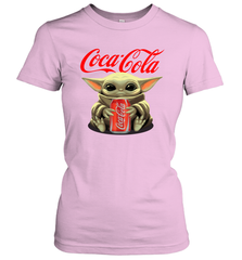 Baby Yoda Hugs Coca Cola Can Star Wars Shirts Women's T-Shirt - PrimaryTee