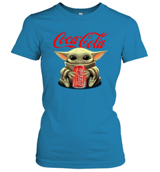 Baby Yoda Hugs Coca Cola Can Star Wars Shirts Women's T-Shirt - PrimaryTee