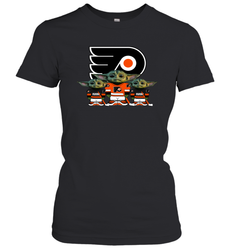 Philadelphia Flyers Star Wars Logo Baby Yoda Women's T-Shirt - PrimaryTee