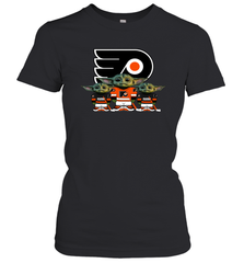 Philadelphia Flyers Star Wars Logo Baby Yoda Women's T-Shirt - PrimaryTee
