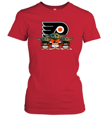Philadelphia Flyers Star Wars Logo Baby Yoda Women's T-Shirt - PrimaryTee