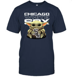 Baby Yoda Hugs The Chicago White Sox Shirts Men's T-Shirt - PrimaryTee