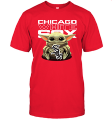 Baby Yoda Hugs The Chicago White Sox Shirts Men's T-Shirt - PrimaryTee