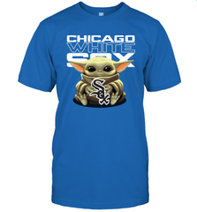Baby Yoda Hugs The Chicago White Sox Shirts Men's T-Shirt - PrimaryTee