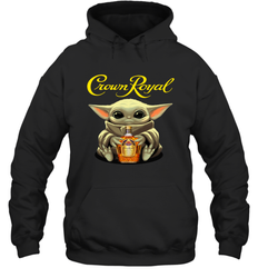 Baby Yoda Hugs Crown Royal Bottle Star Wars Shirts Hoodie - PrimaryTee