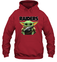 Baby Yoda Loves The Oakland Raiders Star Wars NFL Shirts Hoodie - PrimaryTee