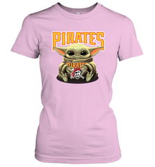 Baby Yoda Hugs The Pittsburgh Pirates Shirts Women's T-Shirt - PrimaryTee