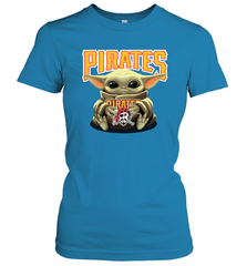 Baby Yoda Hugs The Pittsburgh Pirates Shirts Women's T-Shirt - PrimaryTee