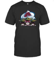 Colorado Avalanche Star Wars Logo Baby Yoda Men's T-Shirt - PrimaryTee