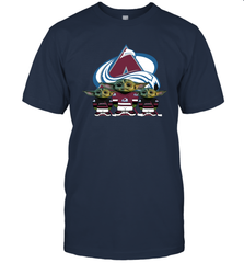 Colorado Avalanche Star Wars Logo Baby Yoda Men's T-Shirt - PrimaryTee